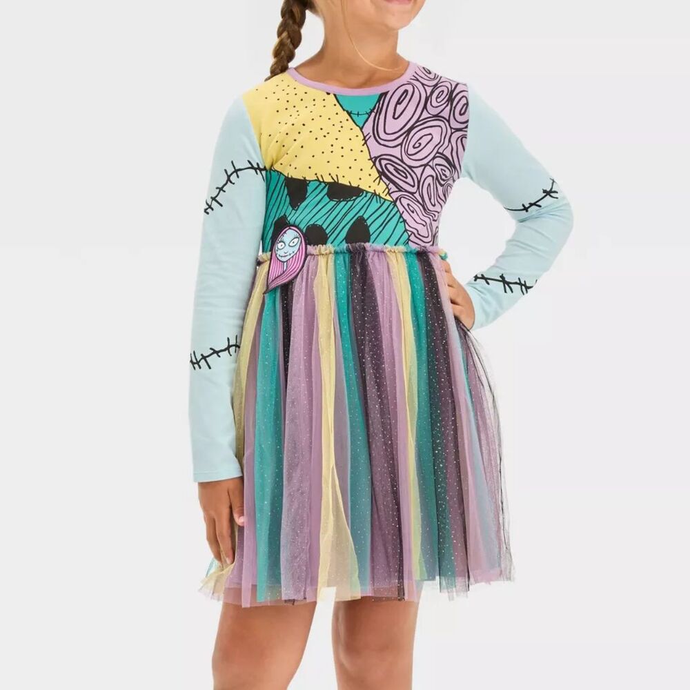 Disney’s The Nightmare Before Christmas Girl’s Sally Dress Cosplay L (10-12) NWT